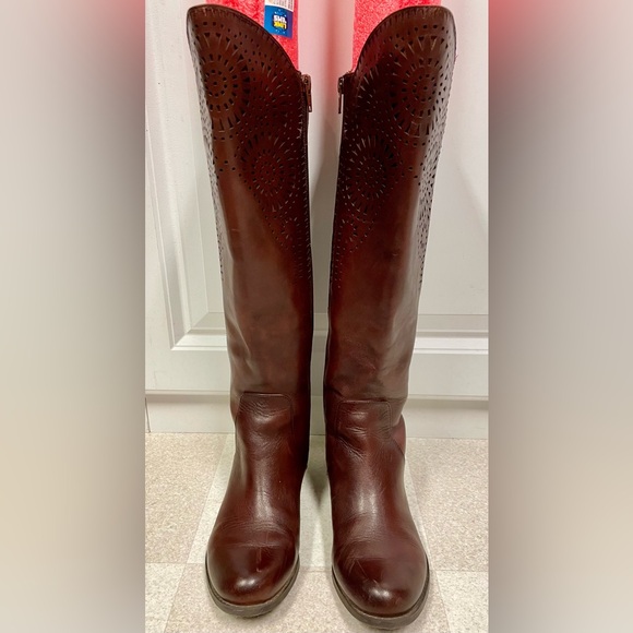 Gianni Bini Riding Boots Leather Brown Womens Size 6 - Picture 13 of 16